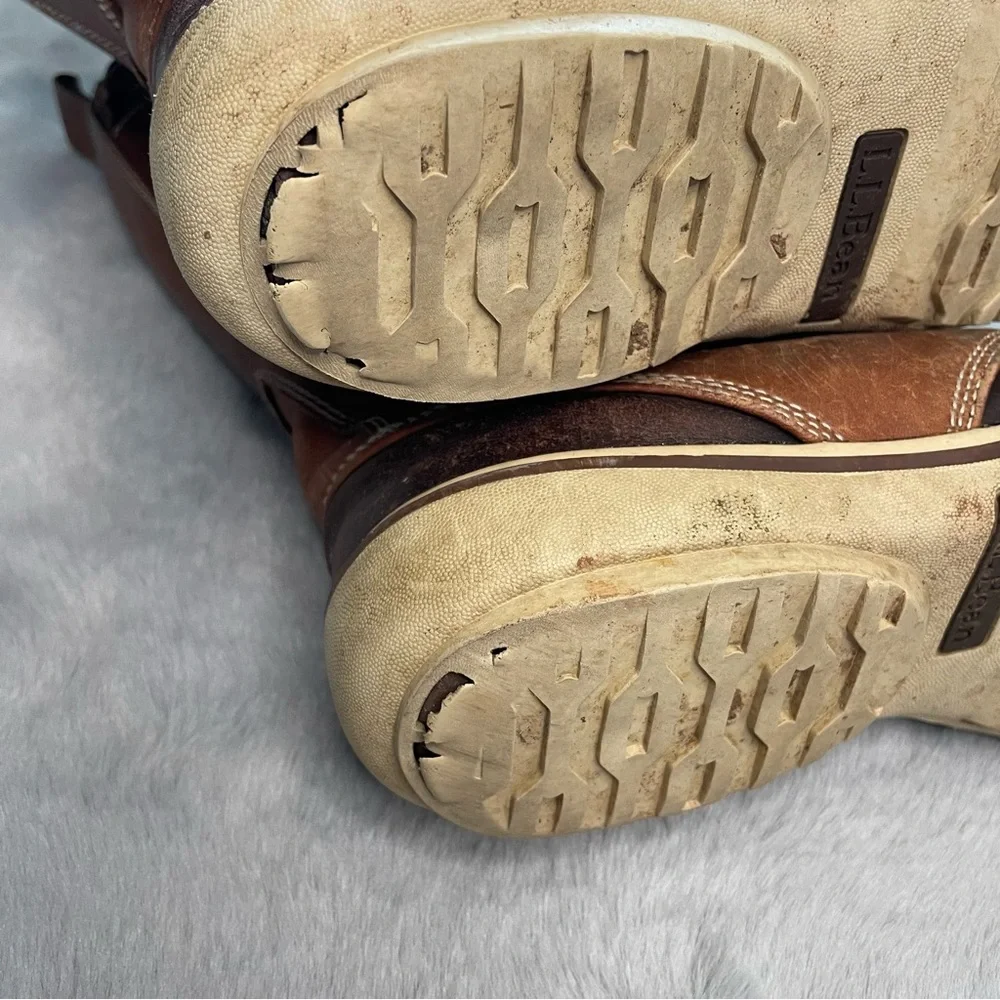 L.L. Bean Tall Insulated Leather Bean Boots Size 7 - Picture 9 of 14